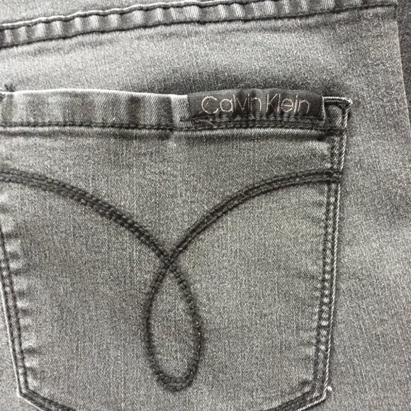 Calvin Klein High Mid Waisted Black Jeans Size 12 - Picture 6 of 8